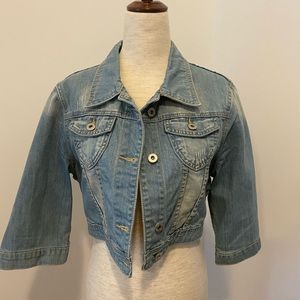 Cropped denim jacket NWOT